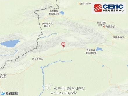 新疆庫車縣發(fā)生3.0級地震 震源深度5千米