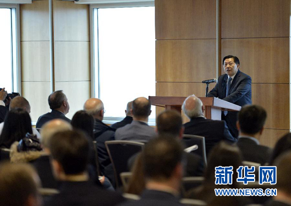 12月2日，在美國(guó)首都華盛頓，中國(guó)國(guó)家互聯(lián)網(wǎng)信息辦公室主任魯煒在喬治·華盛頓大學(xué)發(fā)表演講。新華社記者殷博古攝