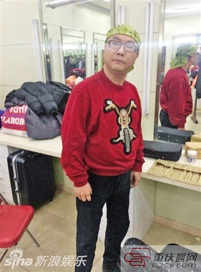 尹相杰在節(jié)目錄制后臺(tái)。