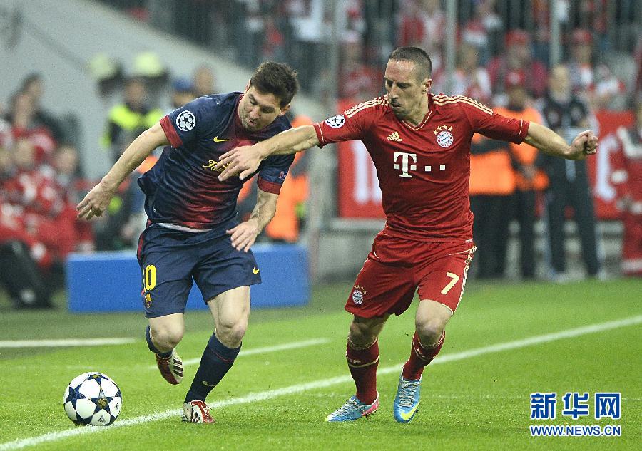 （體育）（1）足球——?dú)W冠：拜仁大勝巴薩