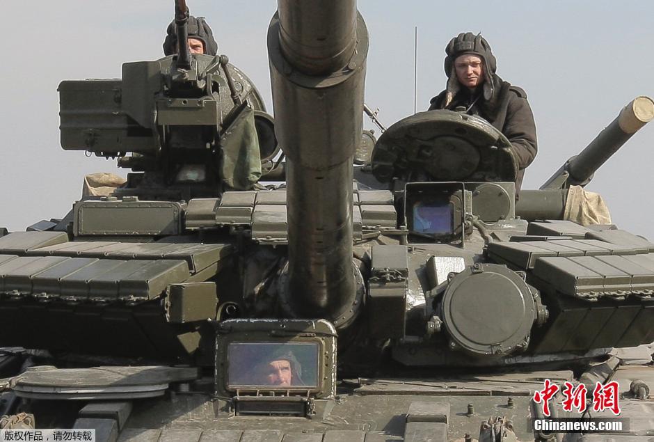 烏克蘭士兵參加軍事演習(xí)